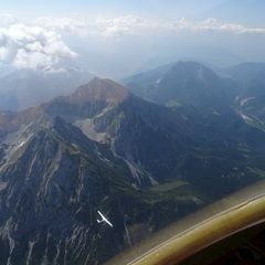 Flugwegposition um 09:51:16: Aufgenommen in der Nähe von Gemeinde Spital am Pyhrn, 4582, Österreich in 2845 Meter